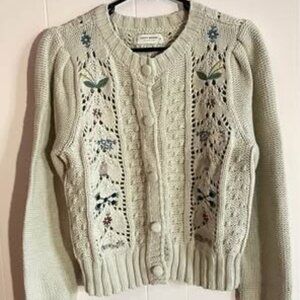 Lucky Brand Embroidered Cardigan